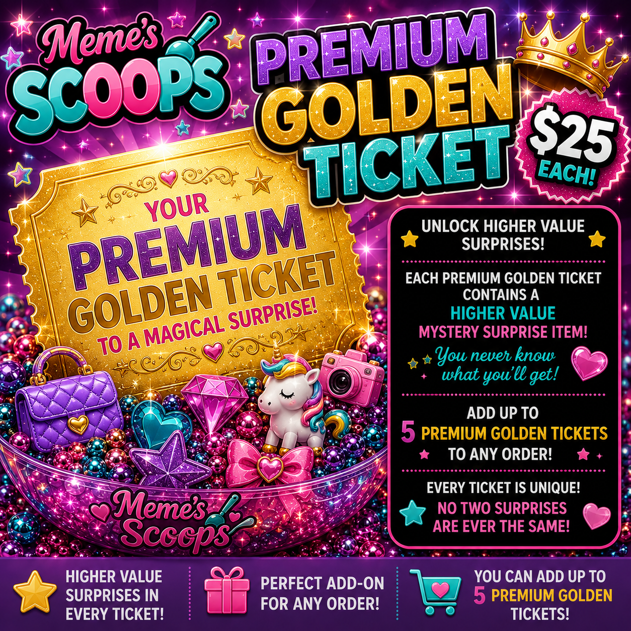 👑 Premium Golden Ticket
