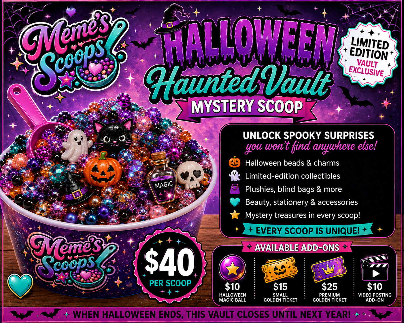 🎃 Halloween Haunted Vault Magic Scoop