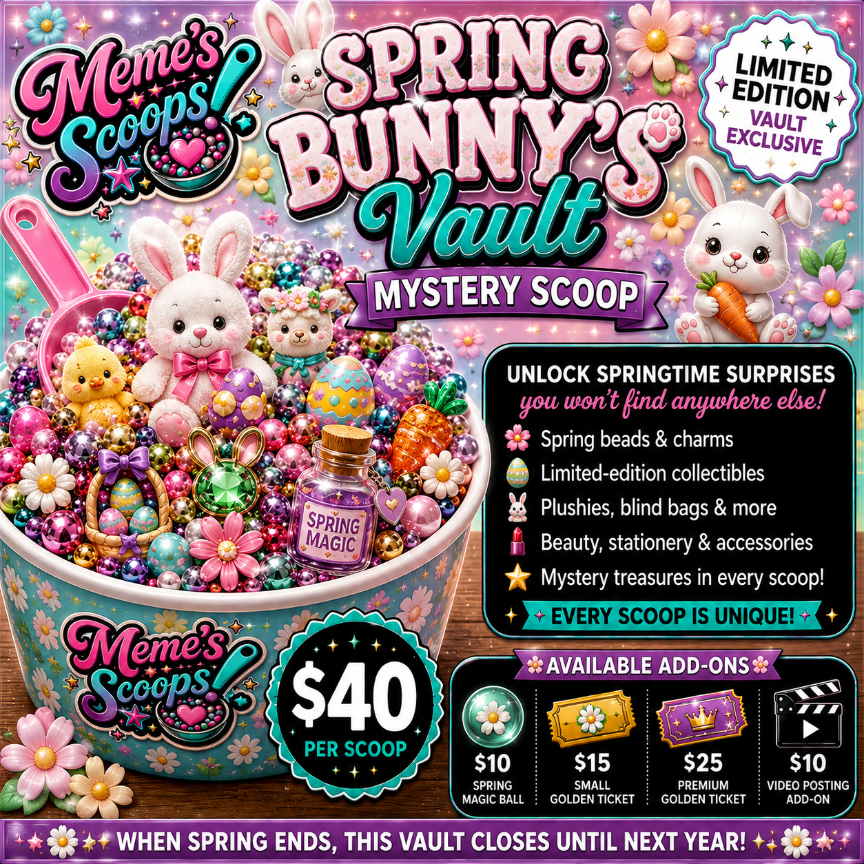 🐰 Spring Bunny Vault Mystery Scoop
