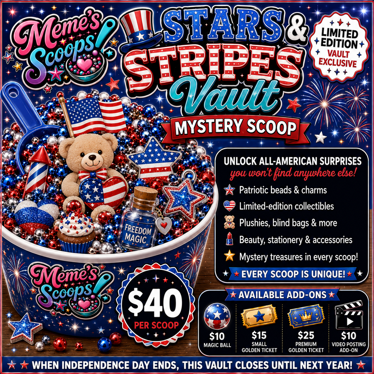* 🇺🇸 Stars & Stripes Vault Mystery Scoop